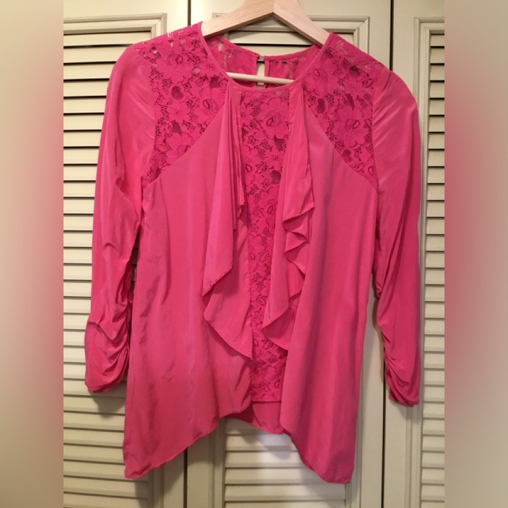 Pink Lace Women's Top